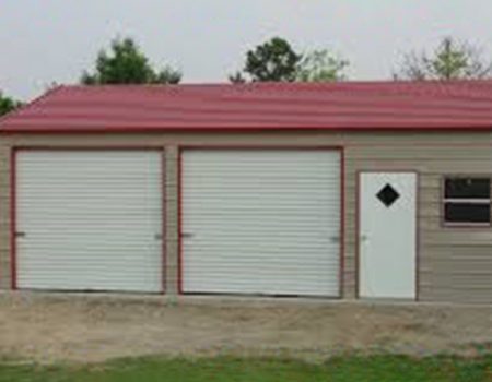 2 Car Side Entry Vertical Garage With Office