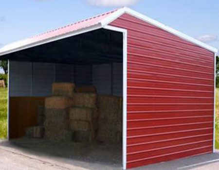 Vertical Loafing Shed With Gable